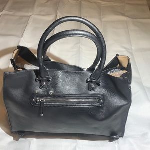 JustFab leather tote bag (Black)